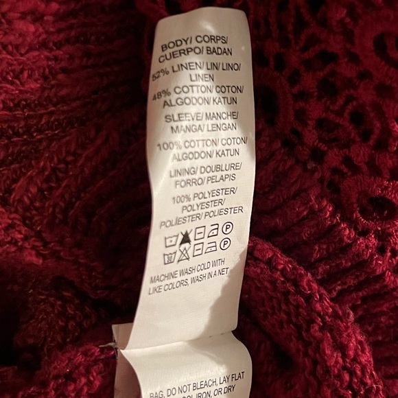 Lucky Brand Red Lace Sweater | Women’s S - Picture 5 of 5